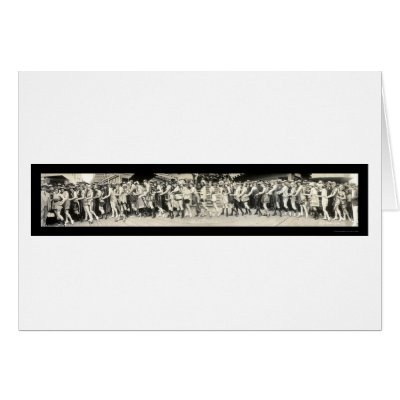 Bathing Beauty Balboa Photo 1920 Greeting Cards by lc_panoramicphotos