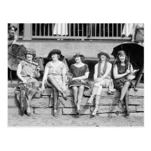 Bathing Beauty Costume Contest Vintage Glamour Post Card