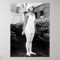 Bathing Beauty, early 1900s Print