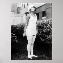 Bathing Beauty, early 1900s Print
