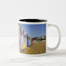 Bathing Boxes, Middle Brighton Beach, Port Coffee Mug