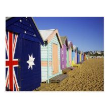 Bathing Boxes, Middle Brighton Beach, Port Post Cards
