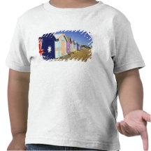Bathing Boxes, Middle Brighton Beach, Port T Shirts