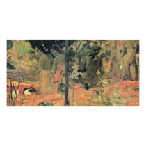 Bathing By Gauguin Paul (Best Quality) Personalized Photo Card
