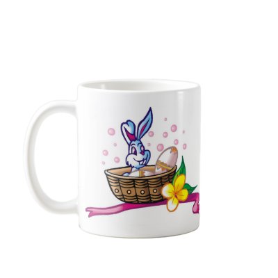 Bathing Easter Bunny Coffee Mug by forbes1954