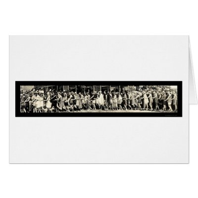 Bathing Fashion Beach Photo 1918 Greeting Card by lc_panoramicphotos