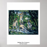 Bathing (Four Swimmers) By Paul Cezanne Poster
