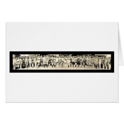 Bathing Girl Parade Photo 1920 Greeting Cards by lc_panoramicphotos