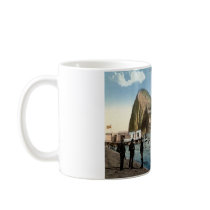 Bathing Pavilion, Linea, Rock of Gibraltar Vintage Coffee Mugs