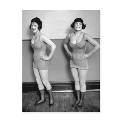 Bathing Suit Models Postcards by vintagegiftmall