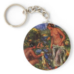 Bathing Women By Pierre-Auguste Renoir Keychains