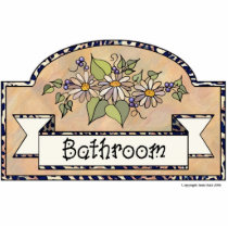 "Bathroom" - Decorative Sign Cut Out