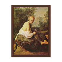 Bathsheba At Her Toilet Seen By King David. [1] Post Cards