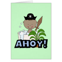 Bathtub Pirates - African American Boy cards