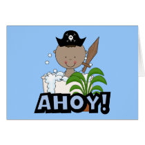 Bathtub Pirates - African American Boy cards