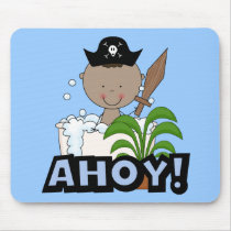 Bathtub Pirates - African American Boy mousepads