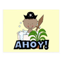 Bathtub Pirates - African American Boy postcards
