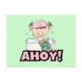 Bathtub Pirates - Brunette Girl Tshirts and Gifts Postcard