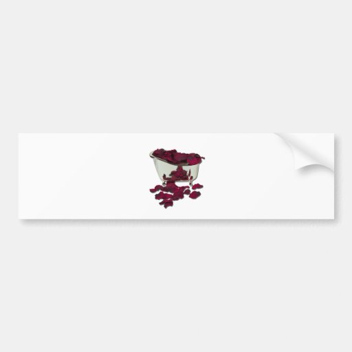 BathtubFilledWithPetals100711 Bumper Sticker