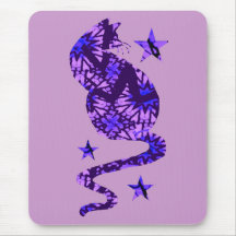 Batik Cat Mouse Mat