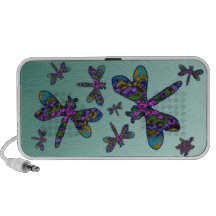 Batik Dragonflies Portable Speaker