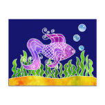 Batik Fishy Postcard
