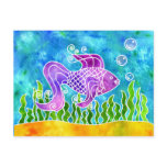 Batik Fishy Postcard