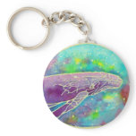 Batik Humpback Whale Art Keyring Keychain