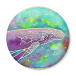 Batik Humpback Whale Art magnets