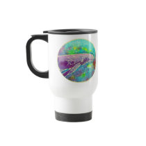 Batik Humpback Whale Art Stainless Steel Travel Coffee Mug