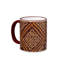 batik print mug