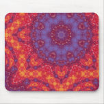 Batik Sunset Watercolor Mandala Mouse Pad