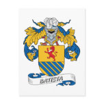 Batista Family Crest Postcards