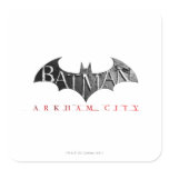 Batman Arkham City Logo Square Sticker