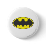 Batman Bat Logo Oval Pinback Button
