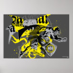 Batman Black and Yellow Collage posters