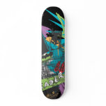 Batman Caped Crusader Neon Collage Custom Skate Board