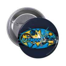 Batman Classic Logo Collage Buttons
