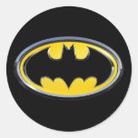 Batman Classic Logo Round Stickers