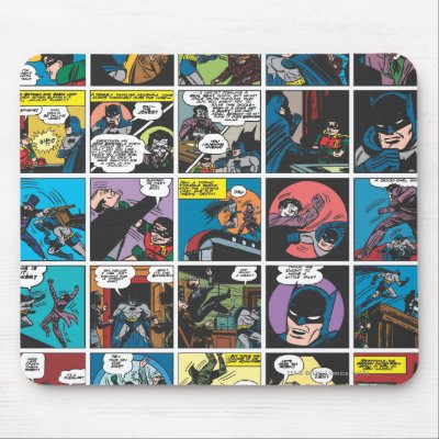 Batman Comic Panel 5x5 Mouse Pad by batman