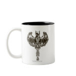 Batman Cowl and Skull Crest Coffee Mugs