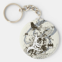 Batman Dark Knight Manuscript Montage Keychains