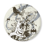 Batman Dark Knight Manuscript Montage Fridge Magnets