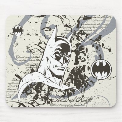 Batman Dark Knight Manuscript Montage Mousepads by batman