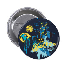 Batman Gotham Guardian Notebook Sketch Button