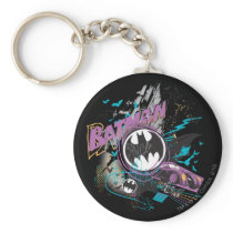 Batman Gotham Skyline Sketch Key Chain