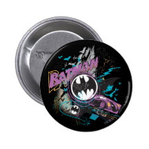 Batman Gotham Skyline Sketch Pins