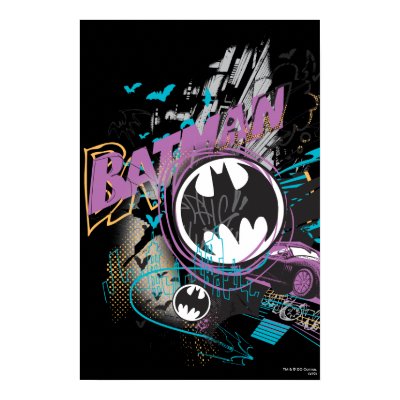 Batman Gotham Skyline Sketch Poster by batman