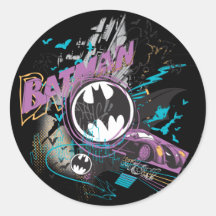 Batman Gotham Skyline Sketch Sticker