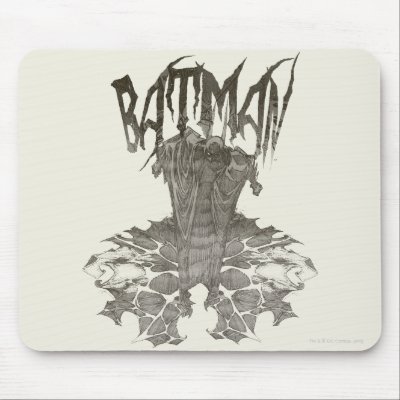 Batman Graphic Novel Pencil Sketch 2 Mousepads by batman